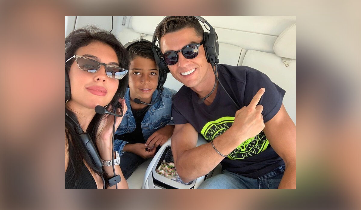 Cristiano Ronaldo z narzeczoną i synem 