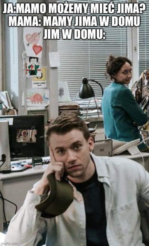MEM inspirowany polską wersją serialu „The Office”/„Biuro” 
