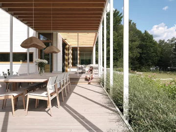 Dom nad jeziorem, projekt Ghoche Architect 