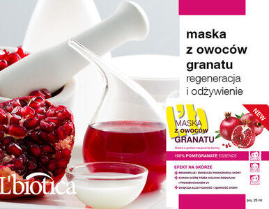 Miniatura: Lbiotica: Maska z Owoców Granatu owocna...