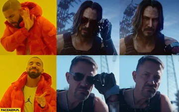 Mem po premierze Cyberpunka 2077 