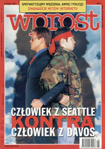 Okładka tygodnika Wprost nr 5/2001 (949)