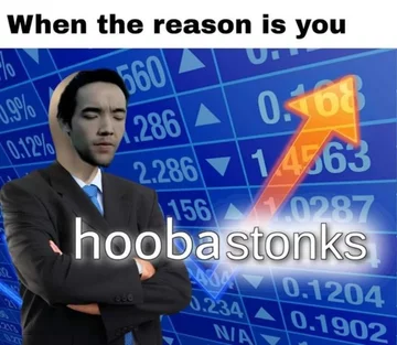 Przykład mema potocznie określanego jako „Stonks” 