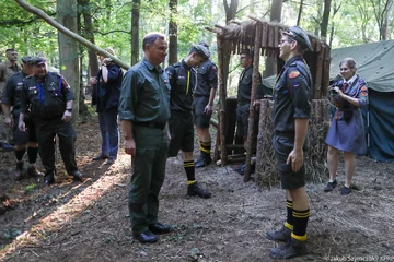 Andrzej Duda odwiedził harcerzy 