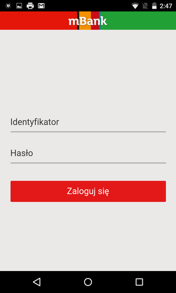 mBank, ostrzeżenie