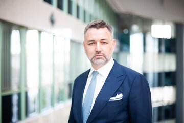 Marcin Eckert, wiceprezes zarządu PKO Banku Polskiego nadzorującego Obszar Bankowości Korporacyjnej i&nbsp;Inwestycyjnej.