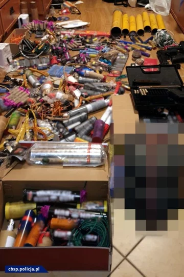 Materiały zabezpieczone podczas akcji CBŚP 