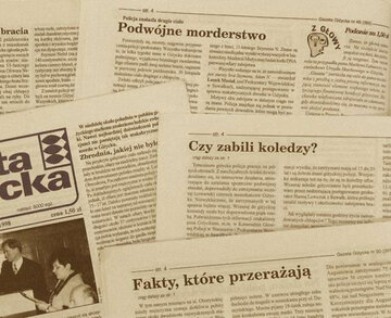 Wycinki prasowe "Zab&oacute;jstwo Adama i Szymona N. w 1998 r. "