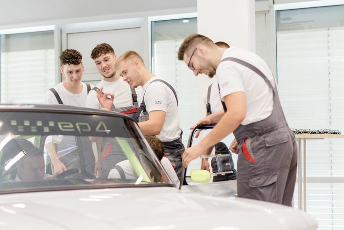 Projekt praktykantów z Audi Neckarsulm: NSU Prinz z napędem e-tron