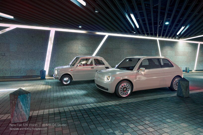 Fiat 126 jako wizja auta elektrycznego 