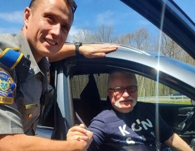 Lech Wałęsa miał niecodzienną przygodę z amerykańską policją. Zdjęcie...
