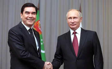 Gurbanguly Berdimuhamedow i Władimir Putin 