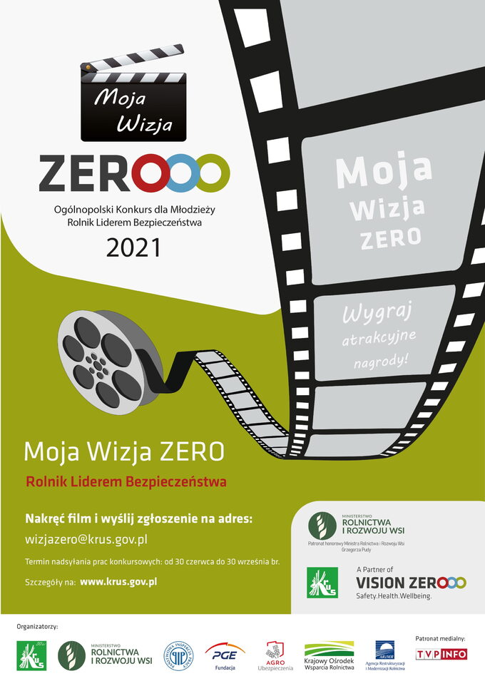 III Ogólnopolski Konkurs dla Młodzieży „Moja Wizja Zero – Rolnik Liderem Bezpieczeństwa”