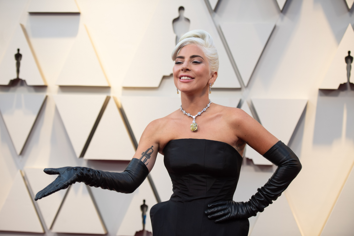 Lady Gaga podczas 91. ceremonii rozdania Oscarów w 2019 roku 