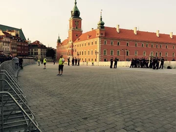 Plac Zamkowy w dniu miesięcznicy smoleńskiej, 10 sierpnia 2017 