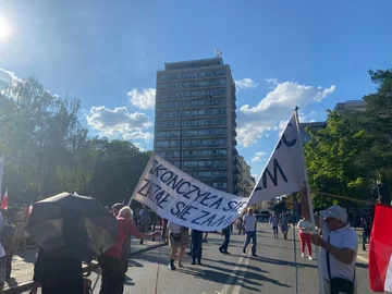 Protest w Warszawie 