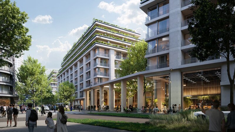 Na terenie dawnej fabryki Polfy na&nbsp;Woli, powstaje kompleks NOHO ONE &ndash; projekt typu mixed-use w&nbsp;standardzie premium, projekt BBGK Architekci