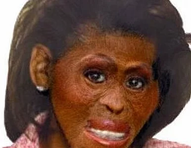 Miniatura: Obraźliwe zdjęcie Michelle Obamy znów w...