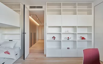 Minimalistyczny apartament z panoramicznym widokiem, projekt Barbora Léblová Linka, Barbora Léblová