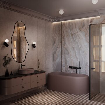 Apartament z widokiem na park, projekt Modeko Studio 