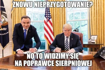 Mem po spotkaniu Duda-Trump 