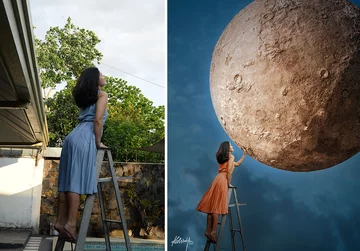 Oryginalne zdjęcie i jego przeróbka 