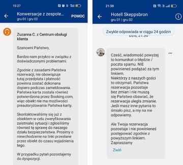 Wiadomość od&nbsp;BOK z&nbsp;booking.com