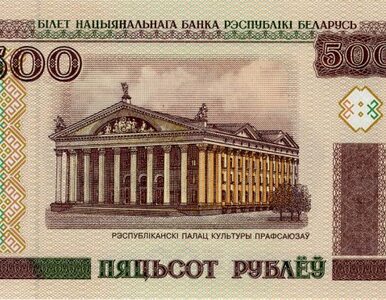 Miniatura: Białoruski rubel traci wartość