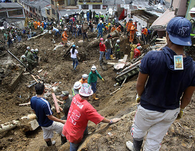 Miniatura: Rośnie liczba ofiar lawiny błota w Kolumbii