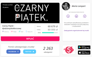 Zbi&oacute;rka na&nbsp;portalu zrzutka.pl