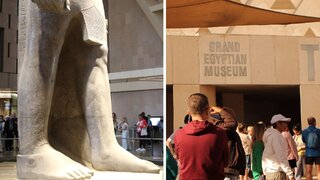 Kolejka do&nbsp;Grand Egyptian Museum; Ramzes II