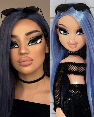 Miniatura: Bratz challenge. Internautki udają lalki...