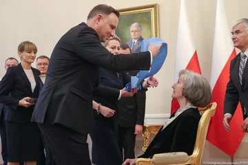 Uroczystość przyznania Orderu Orła Białego Zofii Posmysz-Piaseckiej 