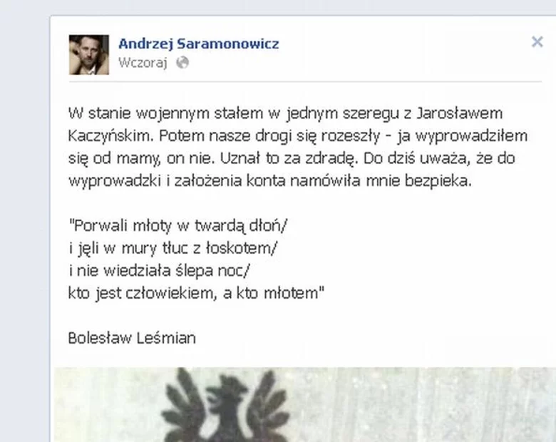 Miniatura: Znany reżyser drwi z Kaczyńskiego: ja...