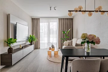 Miękka nowoczesność. Projekt: Deer Design 