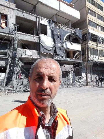 Srefa Gazy Sceny po izraelskim bombardowaniu w Strefie Gazy