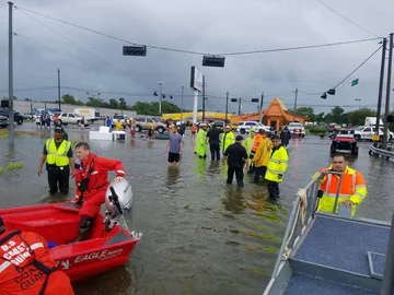 Zniszczenia po przejściu huraganu Harvey w USA 