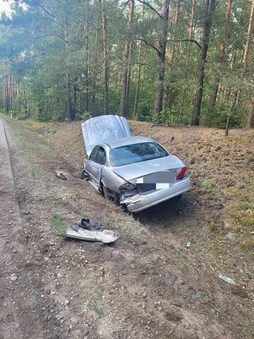 Zderzenie Jaguara z&nbsp;Tico k. Makowa Mazowieckiego