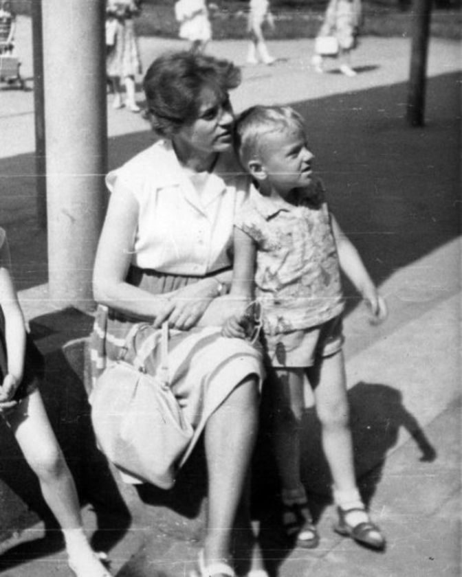 Donald Tusk z mamą 