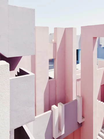 La Muralla Roja, osiedle projektu Ricardo Bofill Taller de Arquitectura Ricardo Bofill, La Muralla Roja