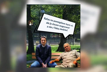 Mem z Rafałem Trzaskowskim 
