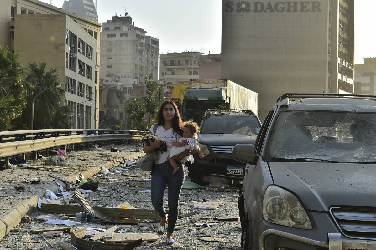 Bejrut. Skutki wybuchu w porcie 