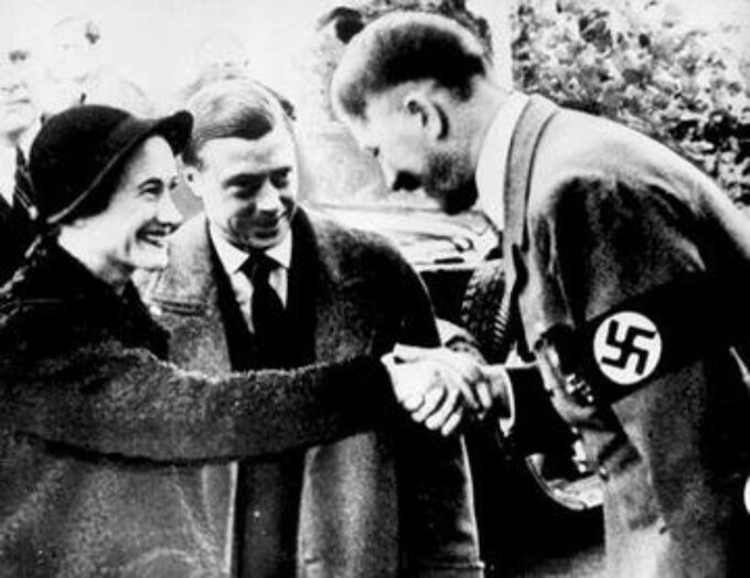 Książę i księżna Windsoru z Adolfem Hitlerem w 1937 roku