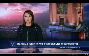 Paski informacyjne z "Wiadomości" TVP 