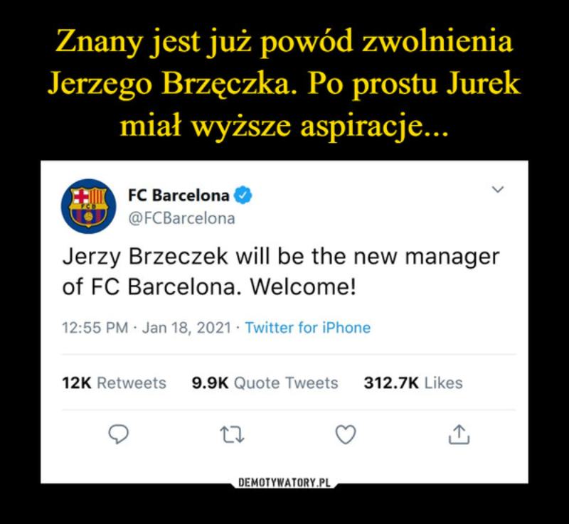 Sousa za Brzęczka. Internauci publikują memy 