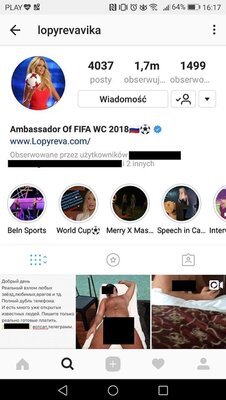 Miniatura: Hakerski atak na konto Wiktorii Łopyriewy