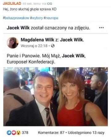 Mem o&nbsp;przegranej Konfederacji KORWiN Braun Liroy Narodowcy w&nbsp;wyborach do&nbsp;europarlamentu