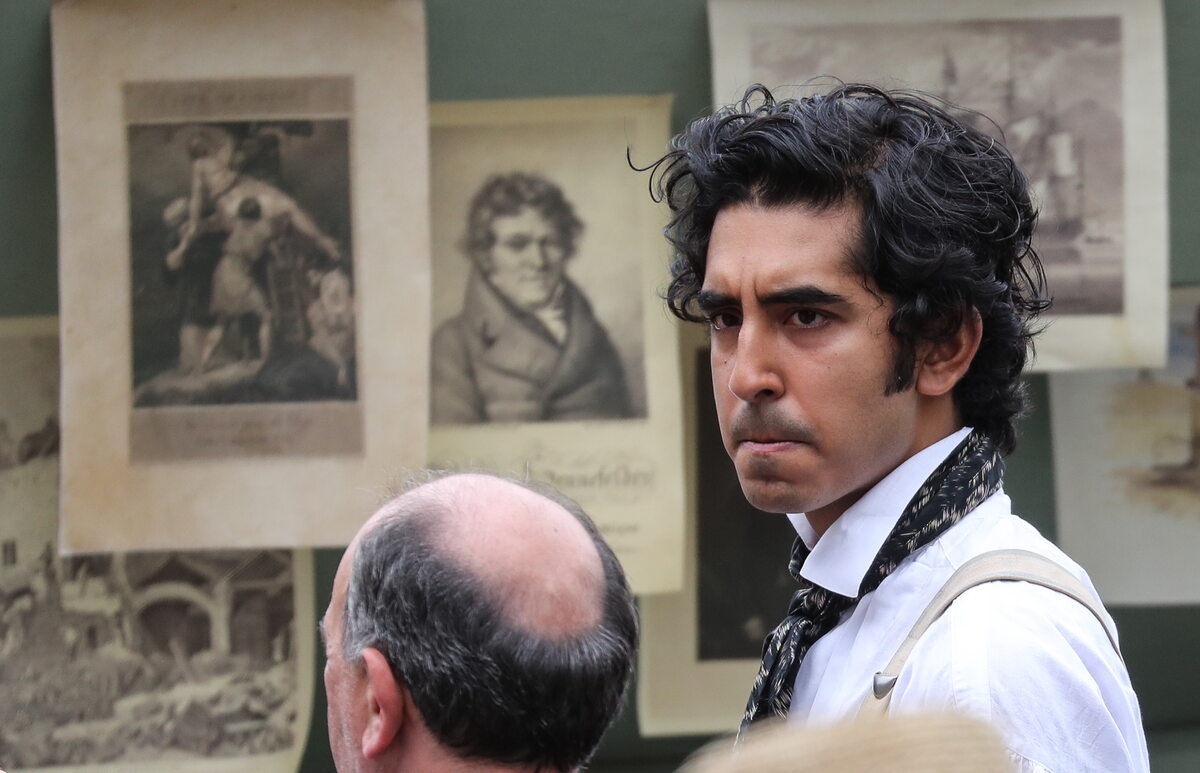 Dev Patel na planie „The Personal History of David Copperfield” 