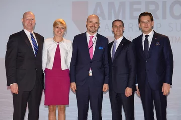 Ian Brzezinski, Katarzyna i Zbigniew Pisarscy, Corey Lewandowski i Michał M. Lisiecki 