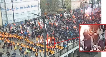 Osoba podejrzewana o zniszczenie mienia poprzez wywołanie pożaru w mieszkaniu na skutek rzuconej racy 